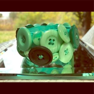 Handmade one-of-a-kind button bracelet